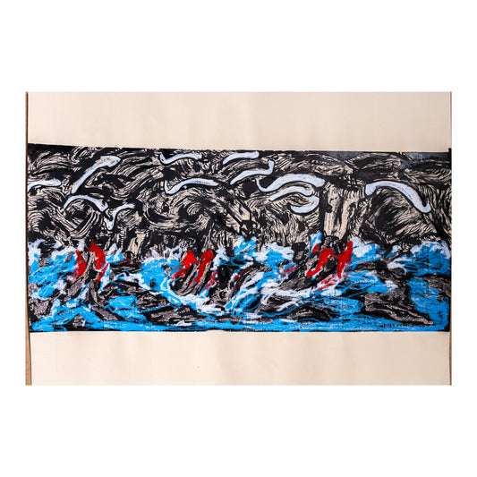 "Gator Storm" (70x50cm)