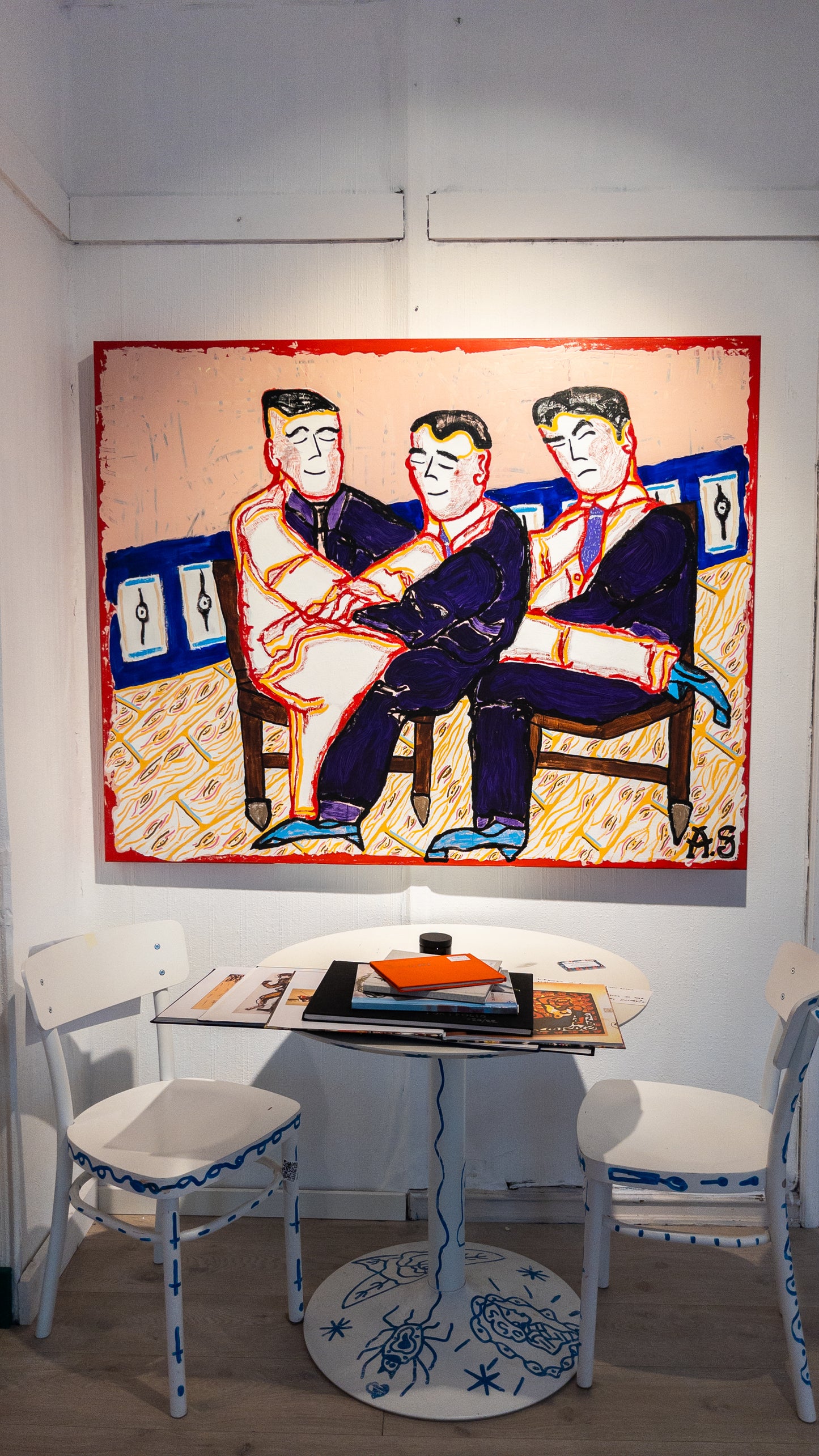 "Happy Throuple in Boy-Heels" (150x120cm)