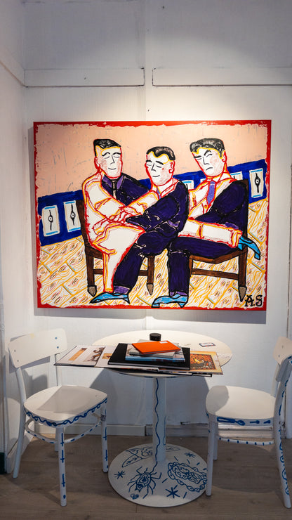 "Happy Throuple in Boy-Heels" (150x120cm)