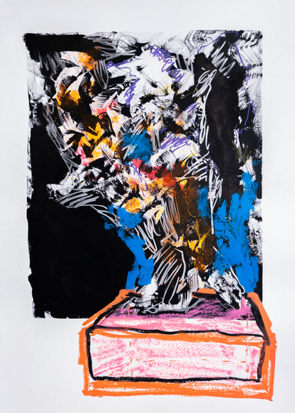 "Jerk-in-a-box" 42X60CM