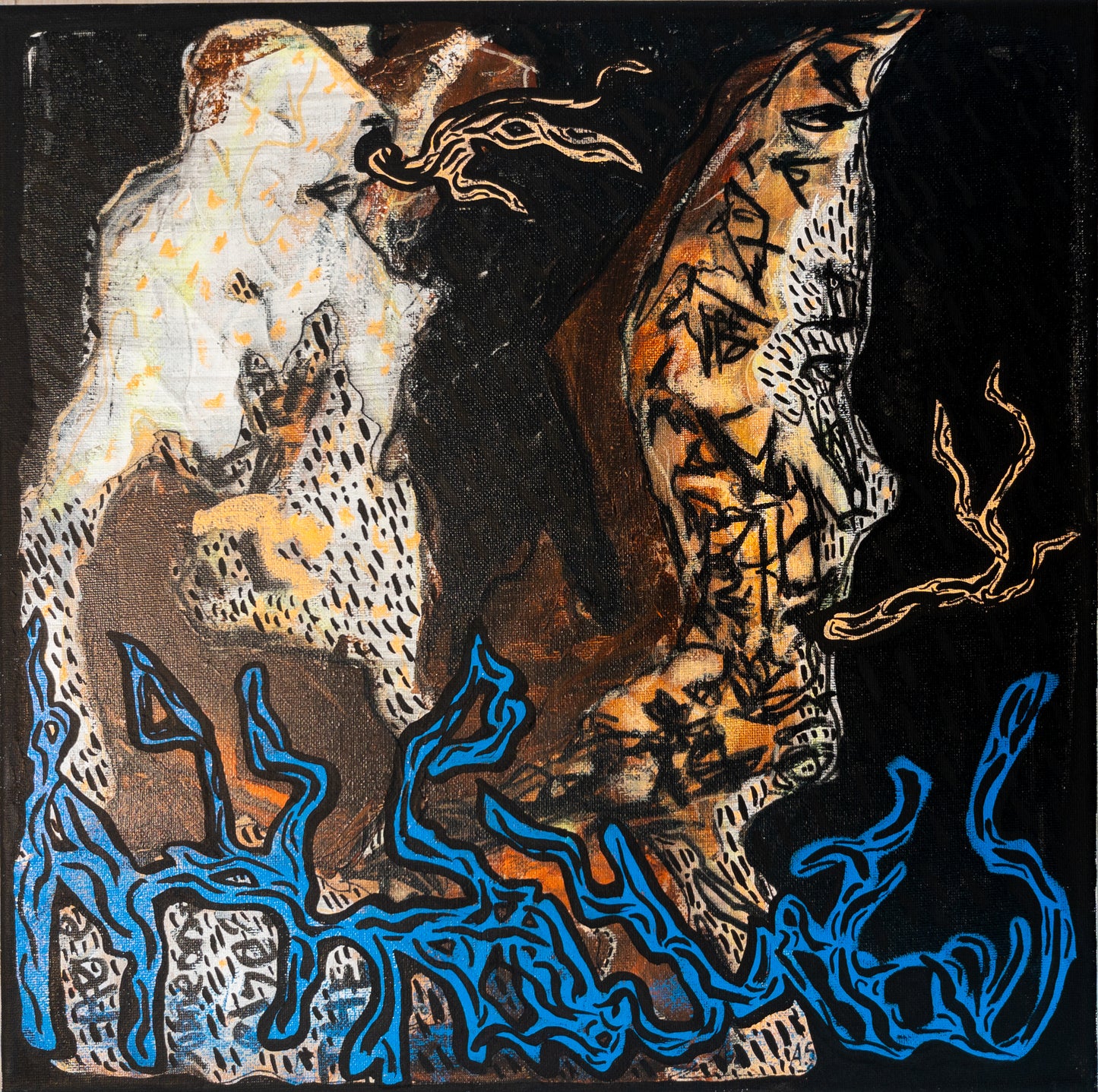 "IS THERE SOMEONE SEAL"(40x40cm)