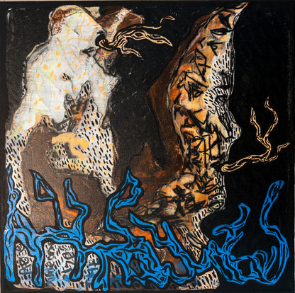 "IS THERE SOMEONE SEAL"(40x40cm)