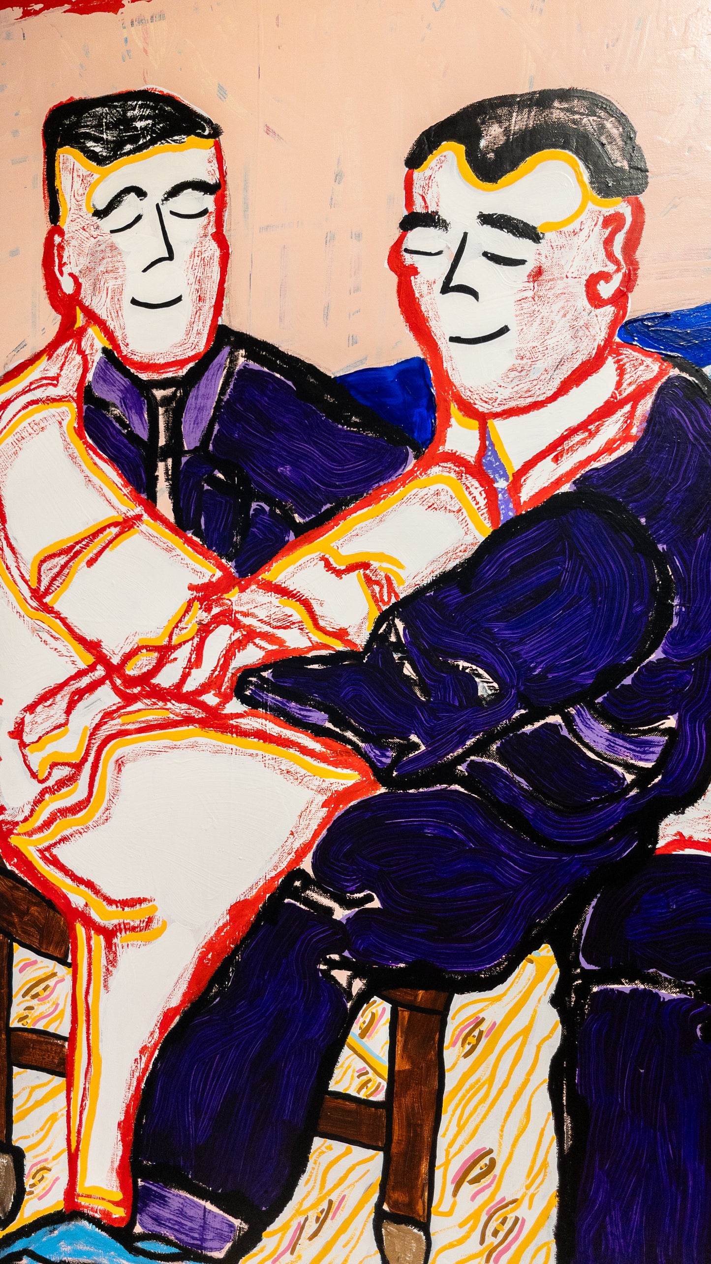 "Happy Throuple in Boy-Heels" (150x120cm)