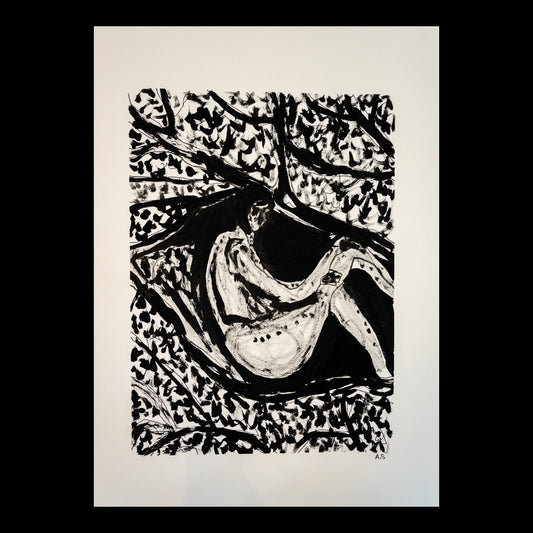 "Womb of leaves" (70x50cm)