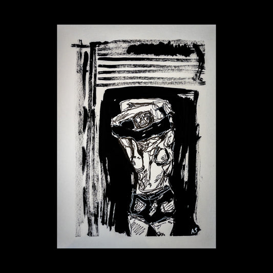 "Surprised" A3(42x30cm)