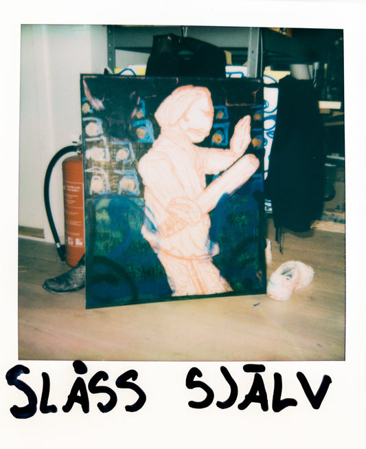"SLÅSS SJÄLV”(73,5x60cm)